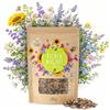 HAPPY SEED 200 g di semi di prato fiorito per un colorato pascolo per le api - miscela di semi di fiori selvatici colorati e ricchi di nettare per api e farfalle (incluso eBook 0)