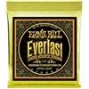 Ernie Ball, Everlast Extra Light Coated 80/20 Bronze, Corde per chitarra acustica, diametro 10-50