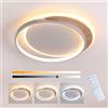 FANLG Plafoniera LED Soffitto Dimmerabile 3000K-6000K, 24W 40CM Lampada da Soffitto Moderna plafoniera LED Rotonda per Camera da Letto, Soggiorno, Salone, Cucina