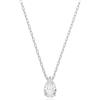 Swarovski Collana Stilla Attract, Bianca, Placcato rodio
