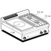 Cucina a gas professionale AFP/ TP2T-78GP