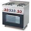 Cucina a gas professionale 4 fuochi AFP/ PC-6F