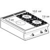 Cucina a gas professionale AFP/ TP2T-98G
