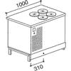 Banco pozzetti gelato BPL1000BVEN/4