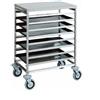 Carrello portateglie AFP/CAL477 in acciaio inox