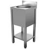 Lavello acciaio inox AISI AFP/BL4 con basamento a giorno