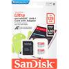 SanDisk 128GB Ultra microSDXC cards (2-pack) + SD adapter up to 120 MB/s with A1 App Performance UHS-I Class 10 U1 (Pack of 2)