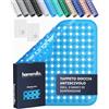 homerella® Tappeto doccia antiscivolo 53x53cm [INCL. Ganci] - Tappetino doccia antiscivolo sensibile alla pelle - Tappeto per doccia antiscivolo rettangolare - Tappetini antiscivolo per doccia