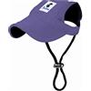 Pawaboo Berretto da Baseball per Cani, Berretto da Baseball Cappello di Protezione Solare Regolabile Berretto per Cani con Fori per Le Orecchie dei Cuccioli, Taglia XL, Viola