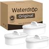Waterdrop WD-PF-01A Plus Filtri di Ricambio Certificati NSF per Tutti i Sistemi di Filtrazione Della Caraffa Waterdrop, Durano Fino a 3 Mesi o 757 Litri (Confezione da 3)