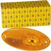 HELLA 2PS 964 295-051 Luce demarcazione laterale, LED, 24V, Raccordo a vite/Montaggio, esterno, colore diffusore luce giallo, colore luce LED giallo, Cavo 500mm, Dx/Sx, Quantità 1