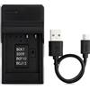 Norifon DMW-BCF10 USB Caricatore per Panasonic Lumix DMC-FH20, DMC-FH22, DMC-FH24, DMC-FH25, DMC-FH3, DMC-FH5, DMC-FS15, DMC-FS6, DMC-FS7, DMC-FT1, DMC-FT4, DMC-FX70, DMC-FX78 Fotocamera e Altro