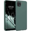 kwmobile Custodia Compatibile con Samsung Galaxy A22 5G Cover - Back Case per Smartphone in Silicone TPU - Protezione Gommata - verde blu