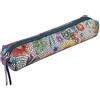 Clairefontaine 410099C Trousse slim Celeste in vera pelle, fantasia floreale multicolore