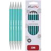 KnitPro Zing Ferri da Maglia a Doppia Punta, in Alluminio, Multicolore, 20 x 20 mm, Set da 5