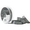 Berisfords Nastro Double-Face in Raso di Poliestere 15 mm, Grigio Fumo