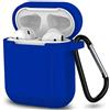 ELLENNE Cover Silicone Slim per Apple AIRPODS 1/2 Custodia Blu Royal | COVER SILICONE SLIM COMPATIBILE PER APPLE AIRPODS 1 E 2 CUSTODIA ANTIGRAFFIO + GANCIO (Blu Royal)
