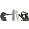 Kare Design Fermalibri Scimmia (2/set), Nero, Oggetto decorativo, Scimpanzé, Scimmia, Plastica, Fatto a Mano, 17x20x10 cm (H/W/D)
