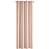 Eurofirany Design91 Adore Semitrasparente con Occhielli-1 unità, Moderna Tenda per Finestra, per Camera da Letto, Soggiorno, Cucina, 140 g m², Polyester, Rosa Cipria, 140x250 cm