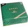 Papstar Tovaglioli USA e Getta in Tessuto, 40,6 x 40,6 cm, piegati a ¼, Confezione da 50, 13 Diverse opzioni di Colore, Design Casali (Verde Scuro)