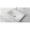 Antonio Lupi - Lavabo rettangolare Foglio in Cristalmood/Flumood - FOGLIOMOOD63 : Colorazioni/materiali Lavabo Antonio Lupi - Flumood Bianco