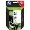 hp cartucce inkjet 62 HP nero +colore Combo pack - N9J71AE