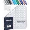 homerella® Tappeto doccia antiscivolo 53x53cm [INCL. Ganci] - Tappetino doccia antiscivolo sensibile alla pelle - Tappeto per doccia antiscivolo rettangolare - Tappetini antiscivolo per doccia