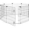 Amazon Basics Recinto per Da Interno, Ottagonale, quadrato, rettangolo Pieghevole in Metallo per Cani e Animali Domestici, 152.4 x 152.4 x 76.2 cm di altezza, Nero