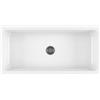 GALASSIA - NINIVE LAVABO AD APPOGGIO A CANALE 90 CM. CERAMICA BIANCO 2005