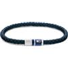 Tommy Hilfiger Jewelry Bracciale in Pelle Intrecciata da Uomo - Disponibile in Colore Nero, Blu o Marrone