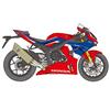 TAMIYA 14138 Honda veicolo 1:12 CBR 1000-RR-R Fireblade SP, riproduzione fedele dell'originale, modellismo, kit di costruzione in plastica, artigianato, hobby, incollaggio, modellismo, assemblaggio,