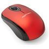 Amazon Basics Mouse senza fili per computer, con microricevitore, rosso