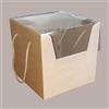 SCOTTON 5 Pz Scatola Prestige Carta Avana Coperchio Trasparente 21x21H21