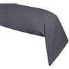 Stof Lovely Casa T34820001 ALICIA Federa cuscino cilindrico, 100 % Cotone a 57 fili, 45 x 185 cm, grigio