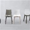 Scab Design Sedia Natural Zebra Antischock in legno e policarbonato Scab design