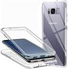 ZYIMOU Cover Compatibile con Samsung Galaxy S8, 360 Gradi Trasparente Ultra Sottile in Silicone TPU Anteriore e PC Indietro Custodia Cellulare Bumper Protezione Premium Resistente Case