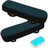 JoyPlus Cuscini per Braccioli, 2 Pezzi Coperture per Braccioli per Sedie da Ufficio e da Gioco, Cuscino Rimovibile con Gel Memory Foam, Usato per Alleviare la Pressione del Gomito (Nero)