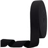 NBEADS 45m/ Rotolo 40mm Fettucce in Cotone A Spina di PesceCorde Piatte in Cotone A Spina di Pesce per La Decorazione DomesticaCucito Artigianato Fai da Te Nero