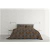 Italian Bed Linen MB Home Italy, Parure Copripiumino „Athena", Adana Terra, Matrimoniale