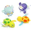 BelleStyle Giocattoli da Bagno per Bambini, 4 Pezzi Giochi Bagnetto per Bambini 1 2 3 4 Anni, Giochi Doccia per Vasca da Bagno, Giochi Acqua, Giocattolo Che Nuota per Neonati Ragazzi Ragazze