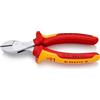 KNIPEX X-Cut Tronchese laterale compatto a grande forza di taglio in confezione Self-service cromata isolati con manici rivestiti in, 73 06 160 SB