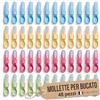culiclean Mollette per Bucato - Fiore, 48 pezzi, blu-giallo-verde-rosa