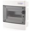 intratec 100% Shopping Intratec quadro elettrico incasso, IP40 - Centralino da interno con porta trasparente, per installazione in ambienti asciutti, 1 fila, 8 moduli, 232 x 211 x 99 mm