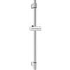 Cornat TECB3441 - Asta da parete Cervia, lunghezza 65 cm, fissaggio a parete variabile, con cursore a pulsante, cromato, asta doccia, supporto per doccia