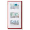 walther design Cornice Rossa 3X 10x15 cm Galleria con passe-partout, New Lifestyle Cornice in plastica KV315R