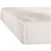 De Witte Lietaer Custodia Lenzuolo con Angoli Elasticizzati in Jersey, Cotone, Colore: Avorio, Letto Completo, 140x200x40 cm
