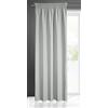 Eurofirany Rita Tenda Liscia Semplice Tinta Unita - fettuccia arricciata Moderna, Camera da Letto, Soggiorno, Salotto, cameretta dei Bambini, 1 Pezzo Singolo, Poliestere, Grigio Acciaio, 140x270 cm