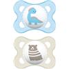MAM Baby MAM SUCCHIETTO ORIGINAL 2-6 MESI SILICONE MASCHIO 2 PEZZI