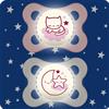 MAM Baby MAM SUCCHIETTO ORIGINAL NIGHT 2-6 MESI SILICONE FEMMINA 2 PEZZI