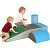 HOMCOM Set 5 Costruzioni Morbide senza Ftalati, Gioco per Bambini Educativo Età da 1-3 Anni per Casa e Scuola, Multicolore|Aosom